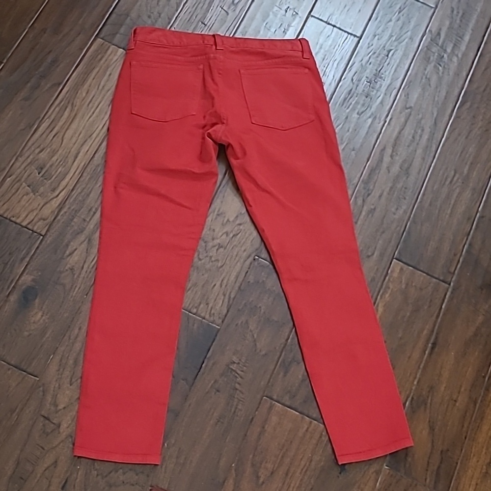 J. Crew Red Toothpick Ankle Jeans size 28 - Picture 2 of 9